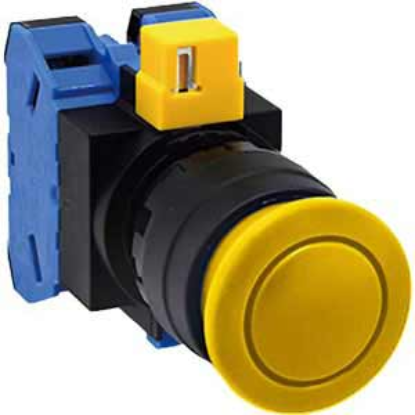 Ảnh của Nút nhấn nhả không đèn IDEC HW1B-M320Y D22 2NO (Vàng)