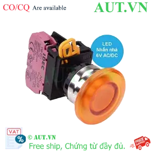 Ảnh của Nút nhấn nhả có đèn IDEC YW4L-M4E01Q2A 6VAC/DC D22 1NC (Hổ phách)