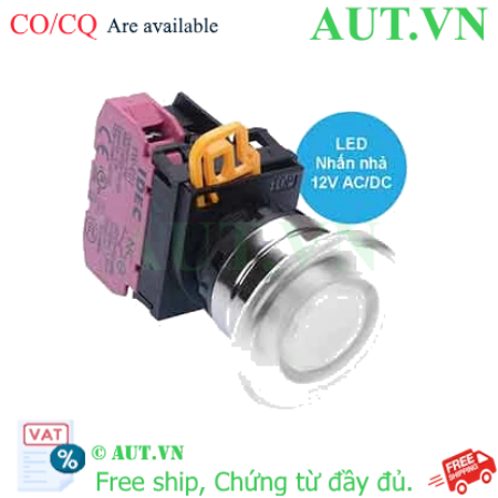 Ảnh của Nút nhấn nhả có đèn IDEC YW4L-M4E01Q3W 12VAC/DC D22 1NC (Trắng)