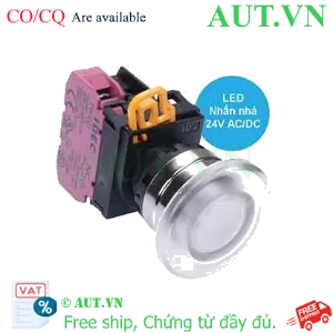 Ảnh của Nút nhấn nhả có đèn IDEC YW4L-M4E01Q4PW 24VAC/DC D22 1NC (Trắng)