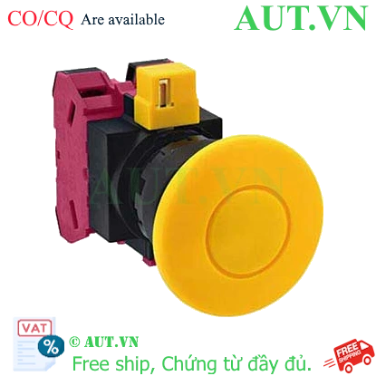 Ảnh của Nút nhấn nhả không đèn IDEC HW1B-M402Y D22 2NC (Vàng)