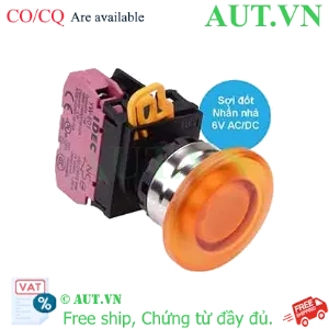 Ảnh của Nút nhấn nhả có đèn IDEC YW4L-M4E01Q5A 6VAC/DC D22 1NC (Hổ phách)