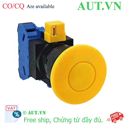 Ảnh của Nút nhấn nhả không đèn IDEC HW1B-M410Y-MAU D22 1NO (Vàng)