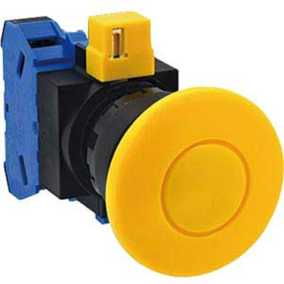 Ảnh của Nút nhấn nhả không đèn IDEC HW1B-M410Y-MAU D22 1NO (Vàng)