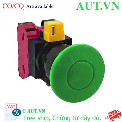 Ảnh của Nút nhấn nhả không đèn IDEC HW1B-M411G D22 1NO+1NC (Xanh)