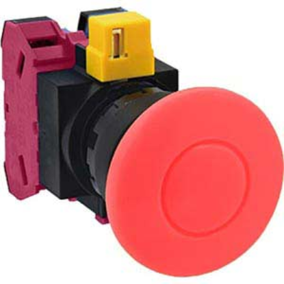 Ảnh của Nút nhấn nhả không đèn IDEC HW1B-M411R D22 1NO+1NC (Đỏ)