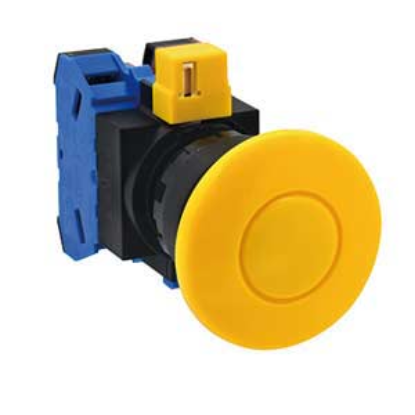 Ảnh của Nút nhấn nhả không đèn IDEC HW1B-M411Y-MAU D22 1NO+1NC (Vàng)