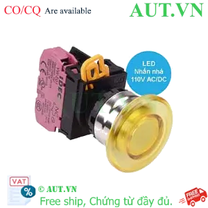Ảnh của Nút nhấn nhả có đèn IDEC YW4L-M4E01QHY 110VAC D22 1NC (Vàng)