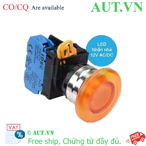 Ảnh của Nút nhấn nhả có đèn IDEC YW4L-M4E10Q3A 12VAC/DC D22 1NO (Hổ phách)