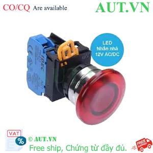 Ảnh của Nút nhấn nhả có đèn IDEC YW4L-M4E10Q3R 12VAC/DC D22 1NO (Đỏ)