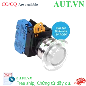 Ảnh của Nút nhấn nhả có đèn IDEC YW4L-M4E10Q6W 12VAC/DC D22 1NO (Trắng)