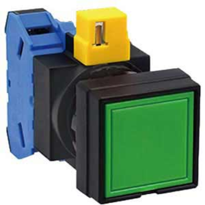 Ảnh của Nút nhấn nhả không đèn IDEC HW2B-M110G-MAU D22 1NO (Xanh)