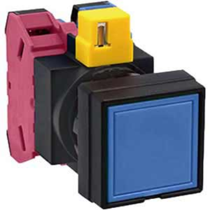 Ảnh của Nút nhấn nhả không đèn IDEC HW2B-M111S-MAU D22 1NO+1NC (Xanh)