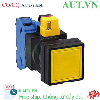 Ảnh của Nút nhấn nhả không đèn IDEC HW2B-M111Y-MAU D22 1NO+1NC (Vàng)