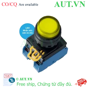 Ảnh của Nút nhấn nhả có đèn YW1L-M2E20Q4Y IDEC, 24VAC/DC, D22
