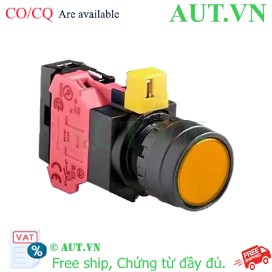 Ảnh của Nút nhấn nhả IDEC HW1L-M1F01QD-A-24V D22 1NC (Hổ phách)