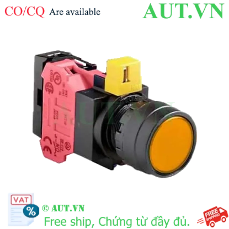 Ảnh của Nút nhấn nhả IDEC HW1L-M1F01QD-A-6V D22 1NC (Hổ phách)