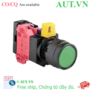 Ảnh của Nút nhấn nhả IDEC HW1L-M1F01QD-G-12V D22 1NC (Xanh)