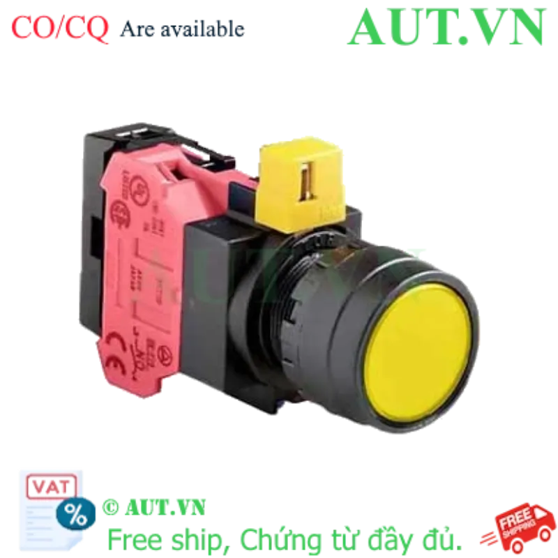 Ảnh của Nút nhấn nhả IDEC HW1L-M1F01QD-Y-24V D22 1NC (Vàng)