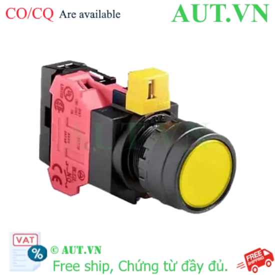 Ảnh của Nút nhấn nhả IDEC HW1L-M1F01QD-Y-6V D22 1NC (Vàng)