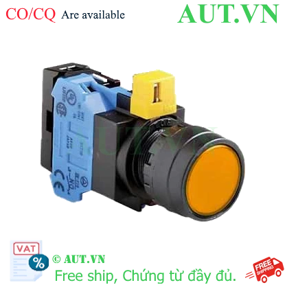 Ảnh của Nút nhấn nhả IDEC HW1L-M1F10QD-A-12V D22 1NO (Hổ phách)