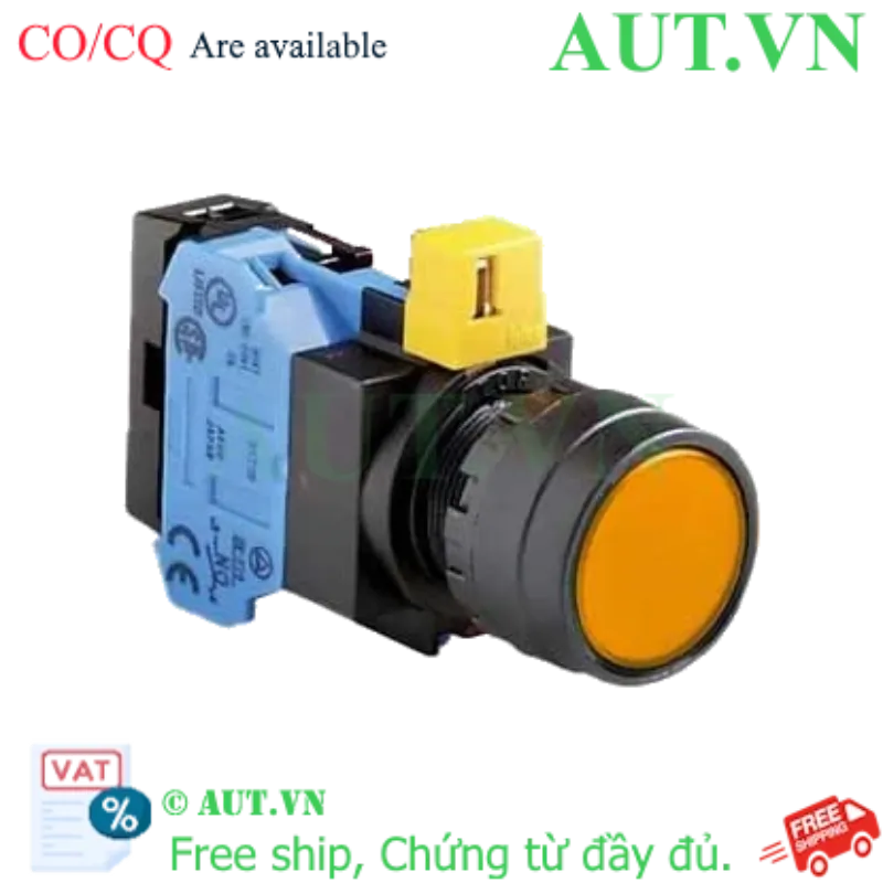 Ảnh của Nút nhấn nhả IDEC HW1L-M1F10QD-A-24V D22 1NO (Hổ phách)