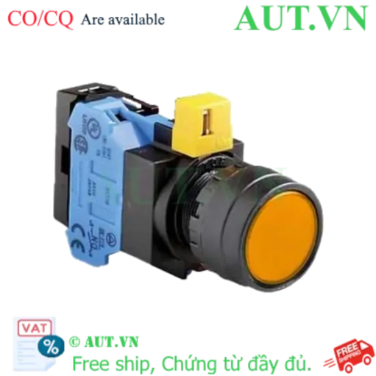 Ảnh của Nút nhấn nhả IDEC HW1L-M1F10QD-A-6V D22 1NO (Hổ phách)