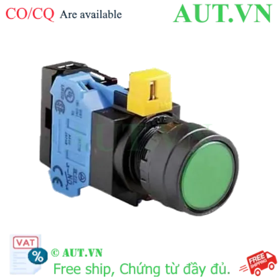 Ảnh của Nút nhấn nhả IDEC HW1L-M1F10QD-G-6V D22 1NO (Xanh)