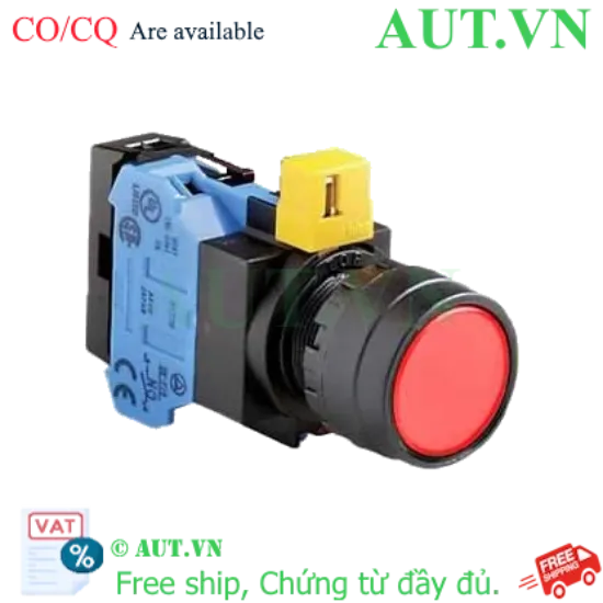 Ảnh của Nút nhấn nhả IDEC HW1L-M1F10QD-R-12V D22 1NO (Đỏ)