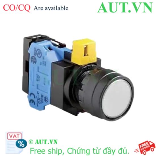 Ảnh của Nút nhấn nhả IDEC HW1L-M1F10QD-W-6V D22 1NO (Trắng)