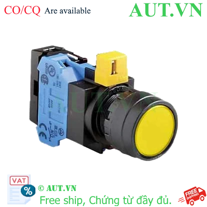 Ảnh của Nút nhấn nhả IDEC HW1L-M1F10QD-Y-6V D22 1NO (Vàng)