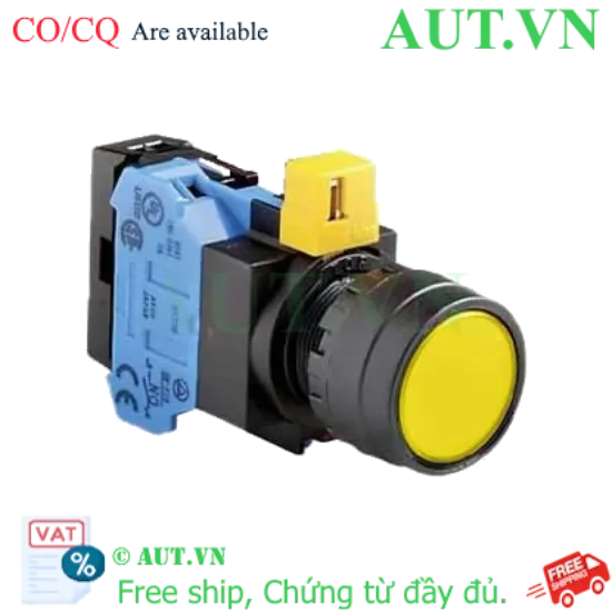 Ảnh của Nút nhấn nhả IDEC HW1L-M1F10QD-Y-6V D22 1NO (Vàng)