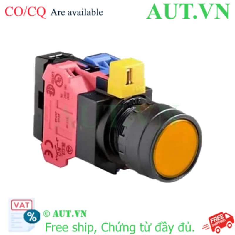 Ảnh của Nút nhấn nhả IDEC HW1L-M1F11QD-A-6V D22 1NO+1NC (Hổ phách)