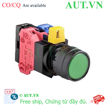 Ảnh của Nút nhấn nhả IDEC HW1L-M1F11QD-G-12V D22 1NO+1NC (Xanh)
