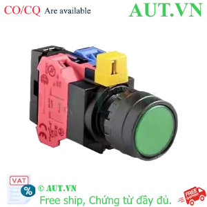 Ảnh của Nút nhấn nhả IDEC HW1L-M1F11QD-G-24V D22 1NO+1NC (Xanh)