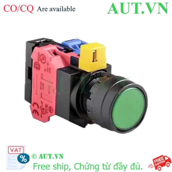 Ảnh của Nút nhấn nhả IDEC HW1L-M1F11QD-G-6V D22 1NO+1NC (Xanh)