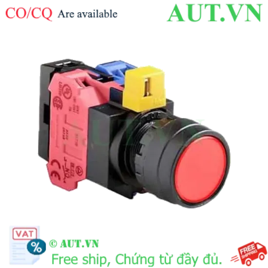 Ảnh của Nút nhấn nhả IDEC HW1L-M1F11QD-R-12V D22 1NO+1NC (Đỏ)