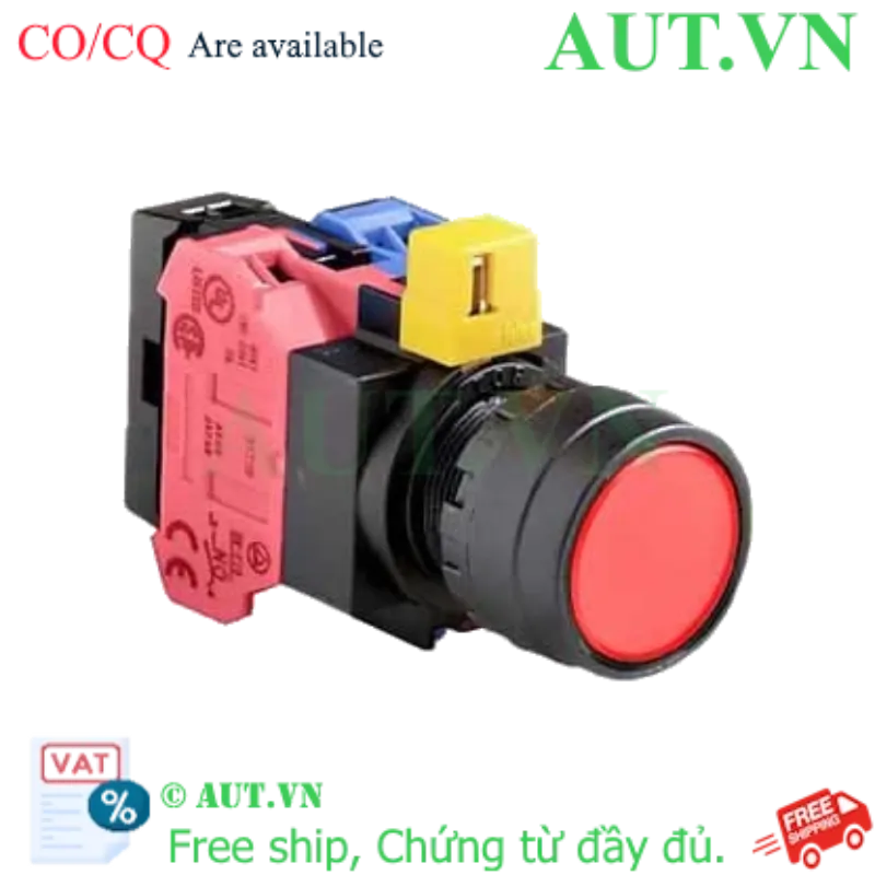 Ảnh của Nút nhấn nhả IDEC HW1L-M1F11QD-R-6V D22 1NO+1NC (Đỏ)