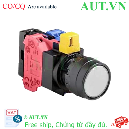 Ảnh của Nút nhấn nhả IDEC HW1L-M1F11QD-W-12V D22 1NO+1NC (Trắng)