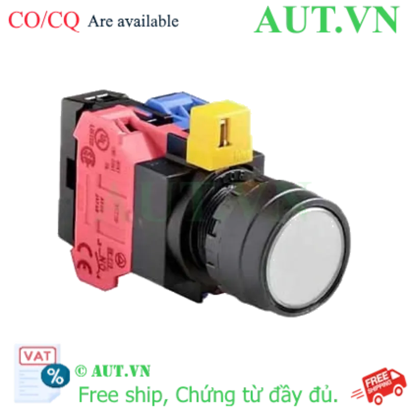 Ảnh của Nút nhấn nhả IDEC HW1L-M1F11QD-W-24V D22 1NO+1NC (Trắng)