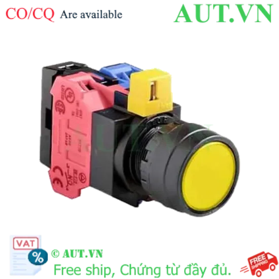 Ảnh của Nút nhấn nhả IDEC HW1L-M1F11QD-Y-6V D22 1NO+1NC (Vàng)