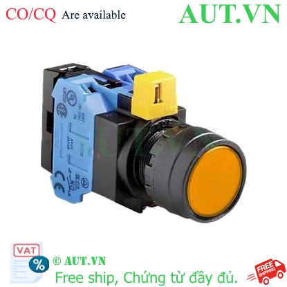 Ảnh của Nút nhấn nhả IDEC HW1L-M1F20QD-A-12V D22 2NO (Hổ phách)
