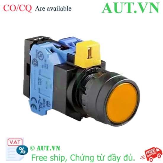 Ảnh của Nút nhấn nhả IDEC HW1L-M1F20QD-A-24V D22 2NO (Hổ phách)