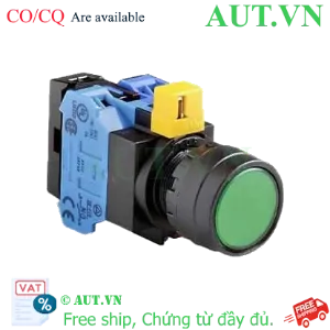 Ảnh của Nút nhấn nhả IDEC HW1L-M1F20QD-G-24V D22 2NO (Xanh)
