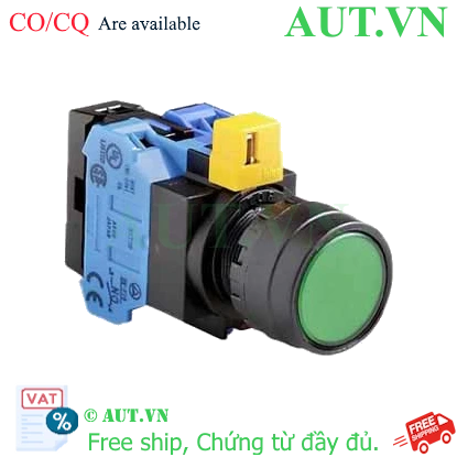 Ảnh của Nút nhấn nhả IDEC HW1L-M1F20QD-G-24V D22 2NO (Xanh)