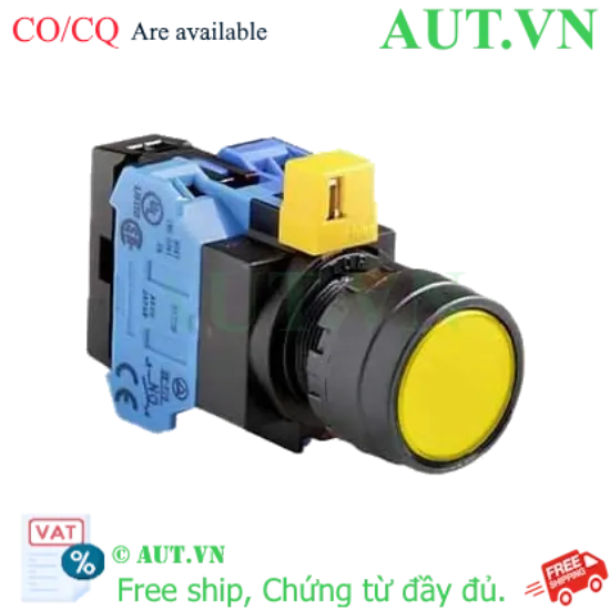 Ảnh của Nút nhấn nhả IDEC HW1L-M1F20QD-Y-12V D22 2NO (Vàng)