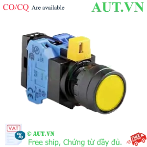 Ảnh của Nút nhấn nhả IDEC HW1L-M1F20QD-Y-24V D22 2NO (Vàng)