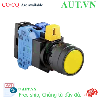 Ảnh của Nút nhấn nhả IDEC HW1L-M1F20QD-Y-24V D22 2NO (Vàng)