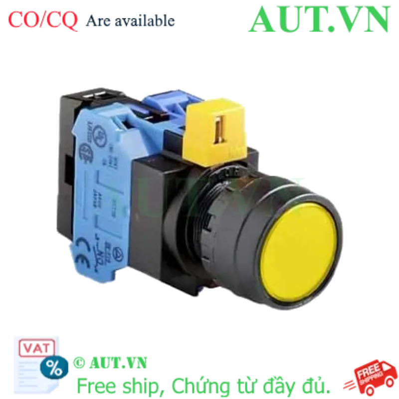 Ảnh của Nút nhấn nhả IDEC HW1L-M1F20QD-Y-6V D22 2NO (Vàng)
