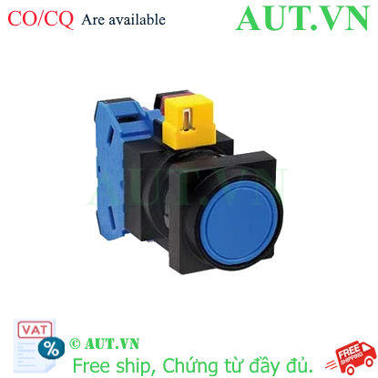 Ảnh của Nút nhấn nhả không đèn IDEC HW3B-M111S-MAU D22 1NO+1NC (Xanh)